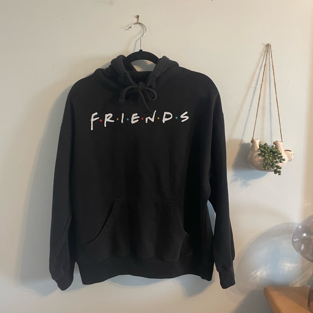 Friends TV show black hoodie size L